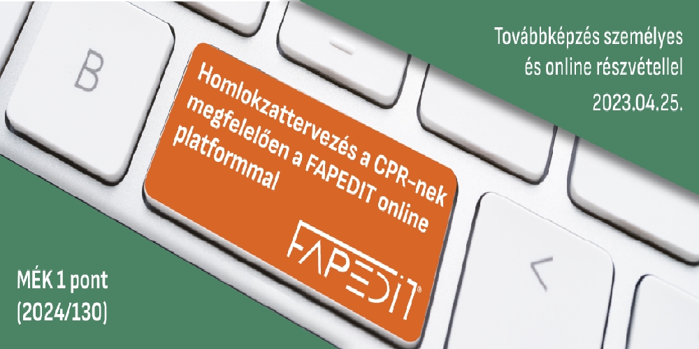 Homlokzattervezés a CPR-nek megfelelően a FAPEDIT online platformmal